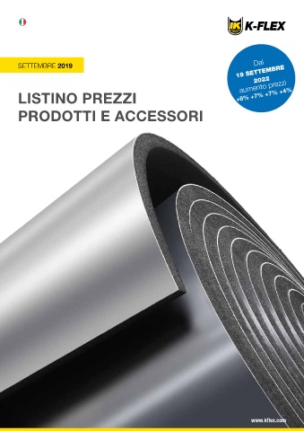 k-flex - listino settembre
